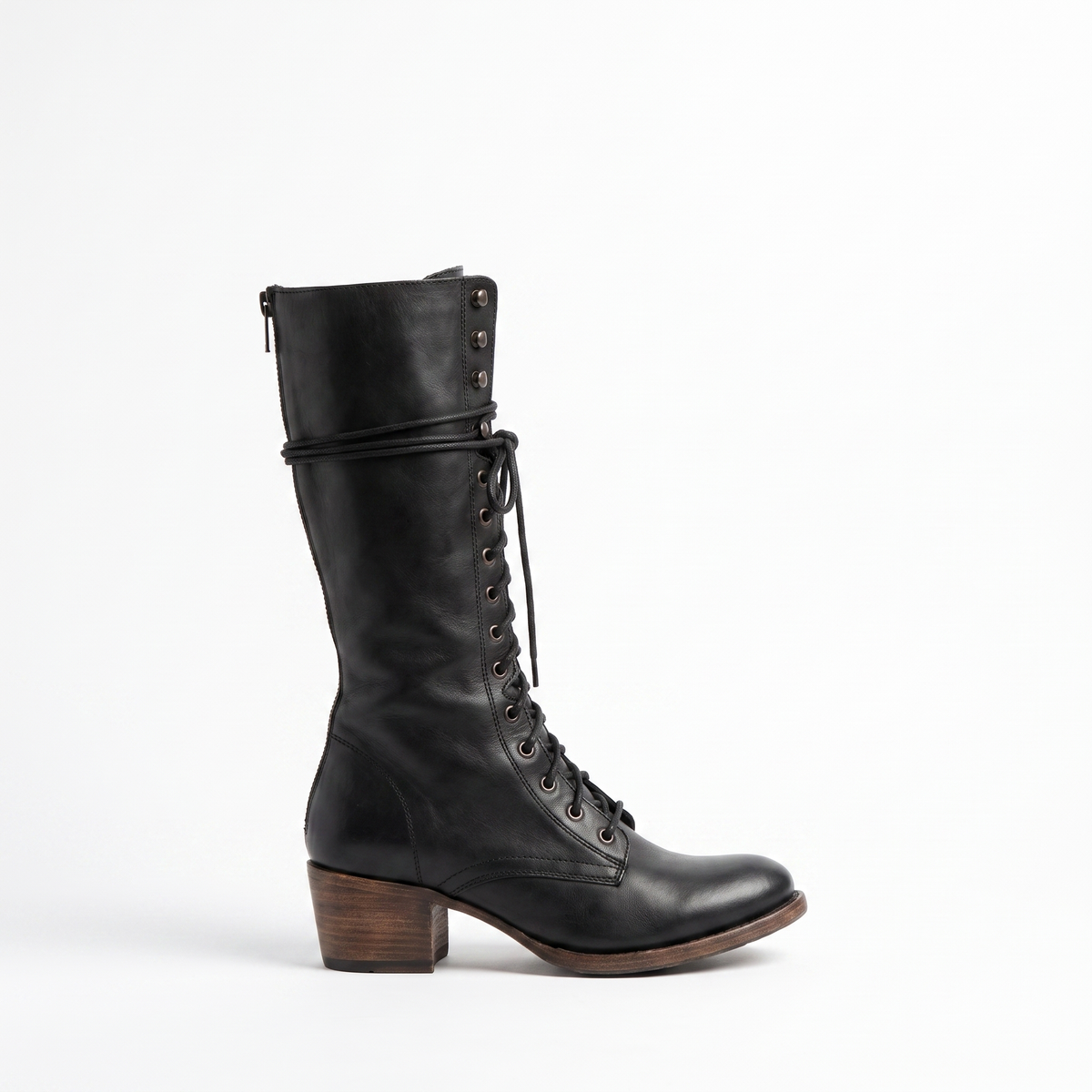 Botas Mujer Cordones Con Lazo Cómodas