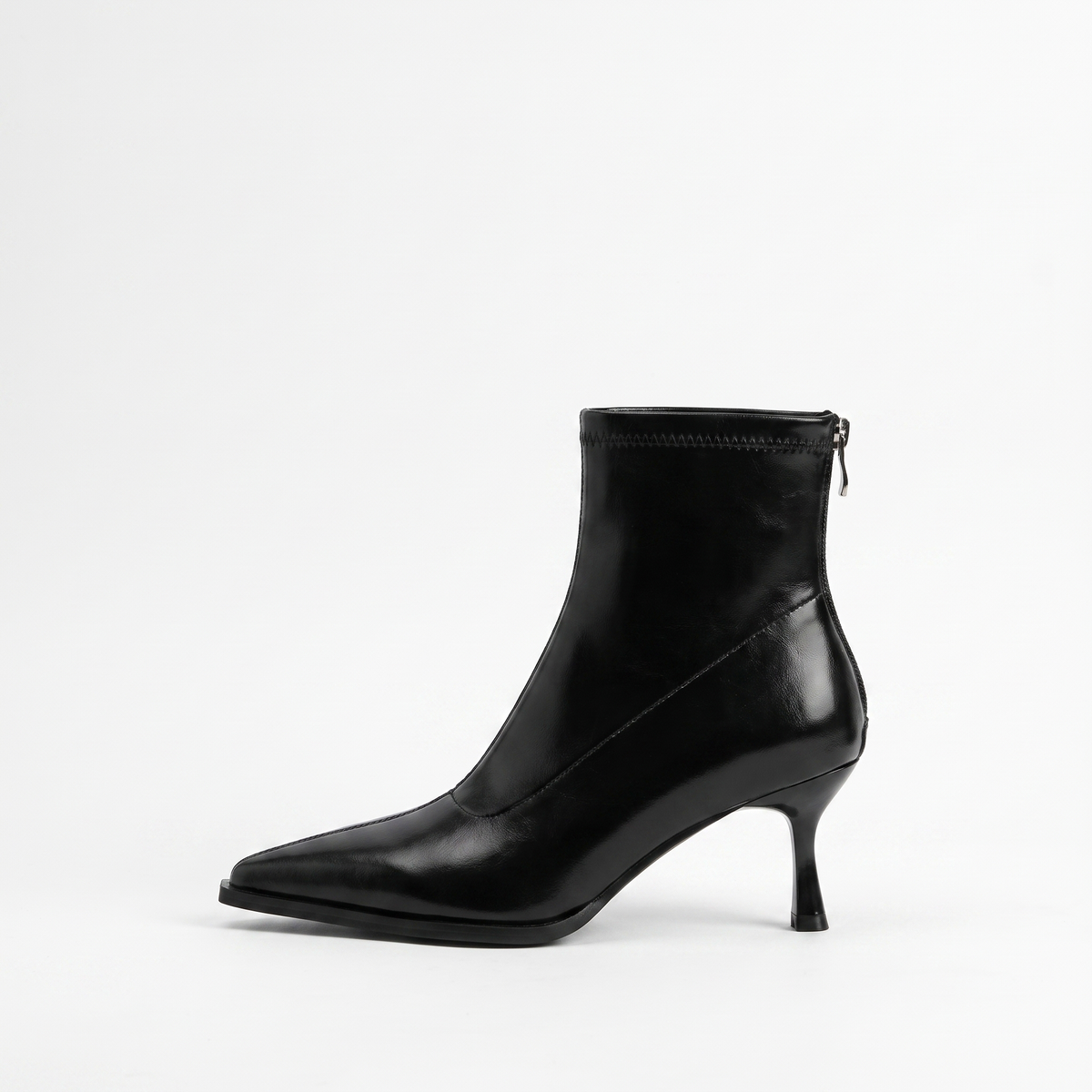 Botines Mujer Punta Fina de Piel
