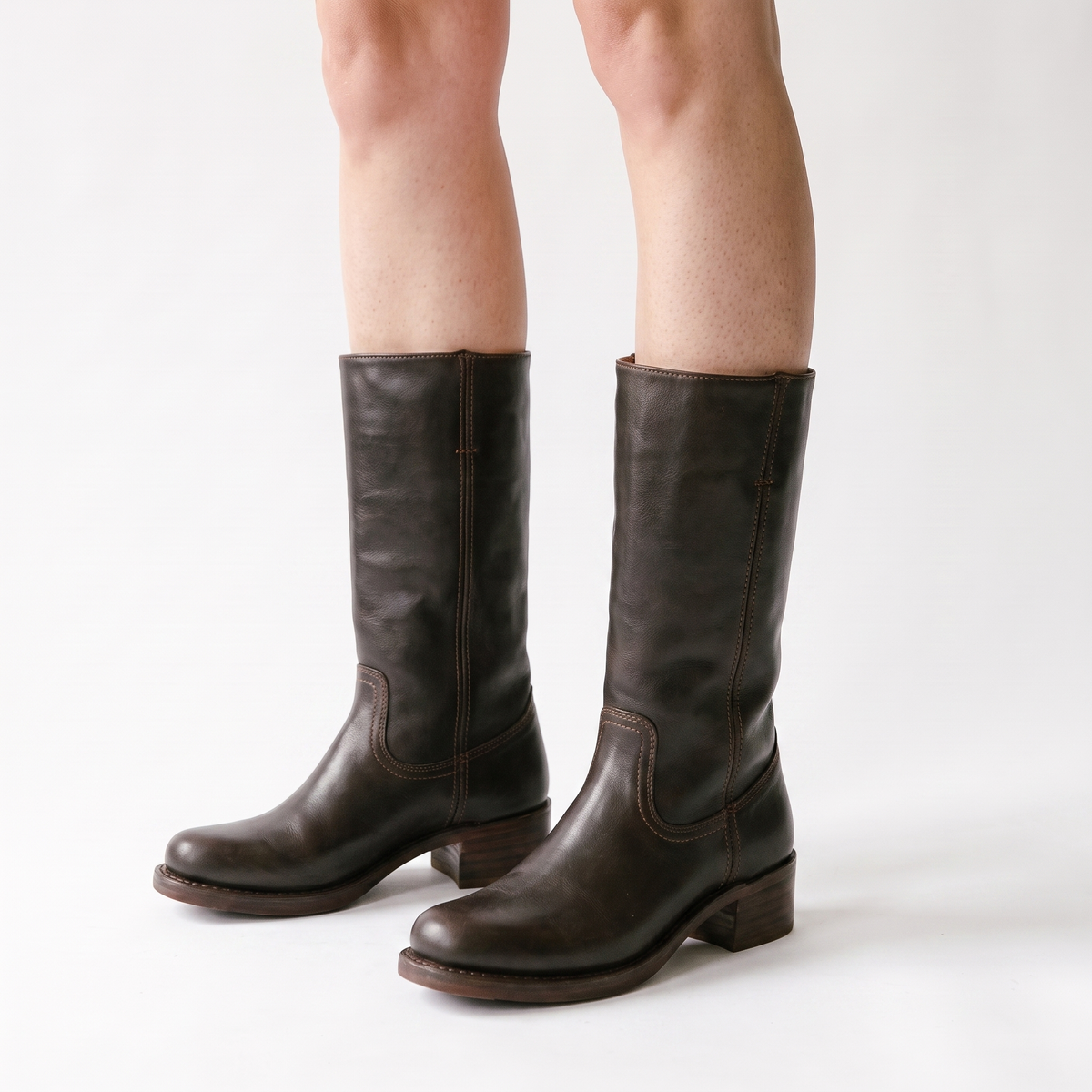 Botas Mujer Media Caña de Piel
