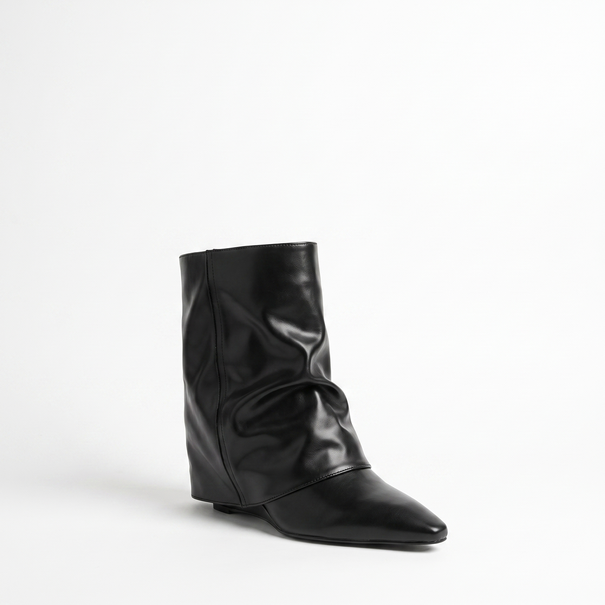 Botas Altas Mujer Cuña de Charol