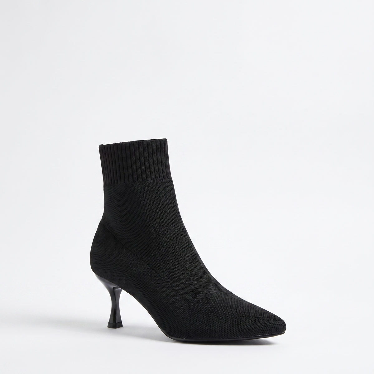 Botines Mujer Calcetín Elástico Tacón Fino