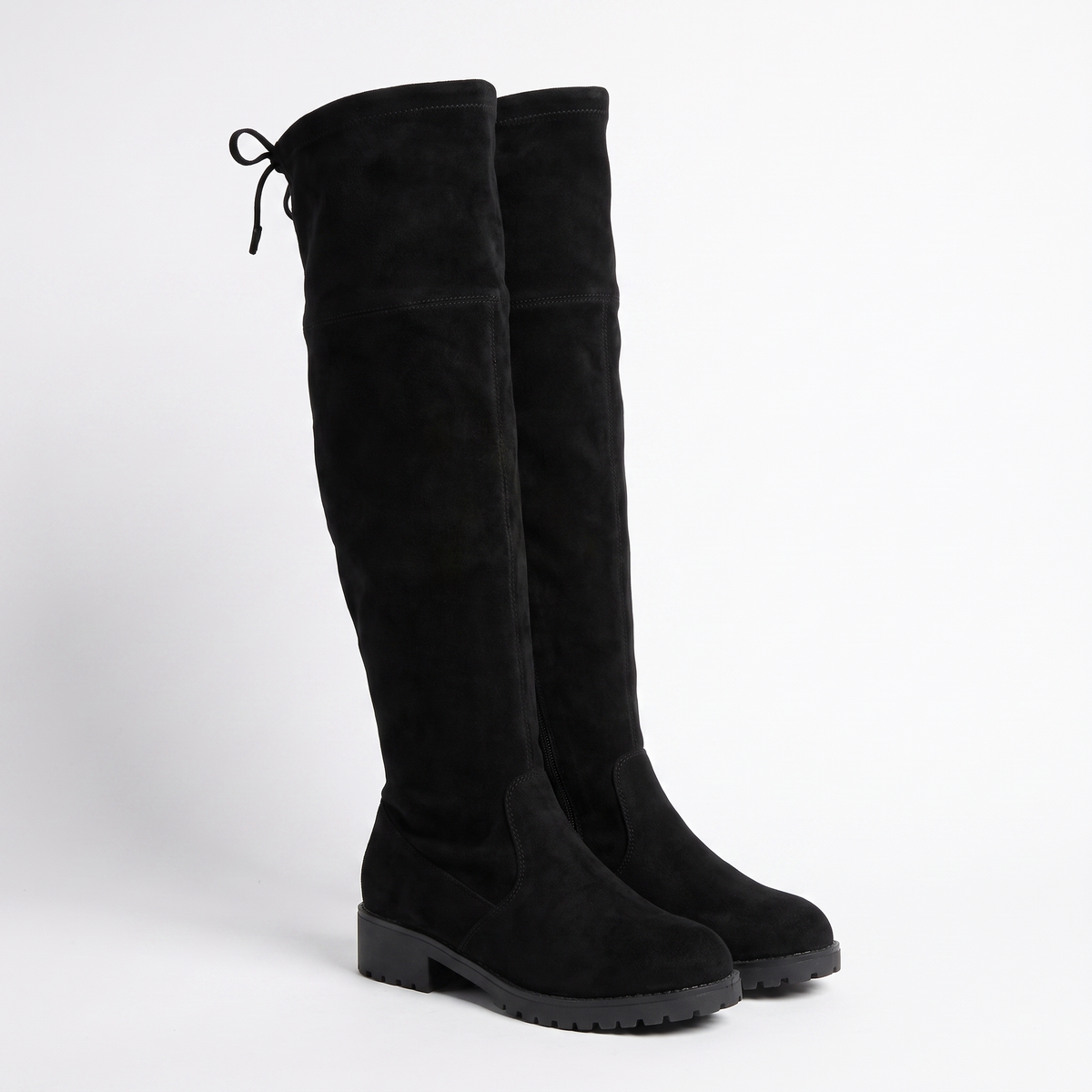 Botas Negras Mujer Tacón Ancho Elegante