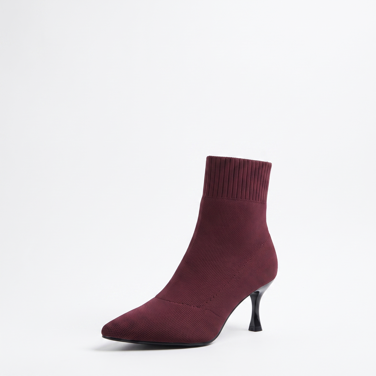 Botines Mujer Calcetín Elástico Tacón Fino