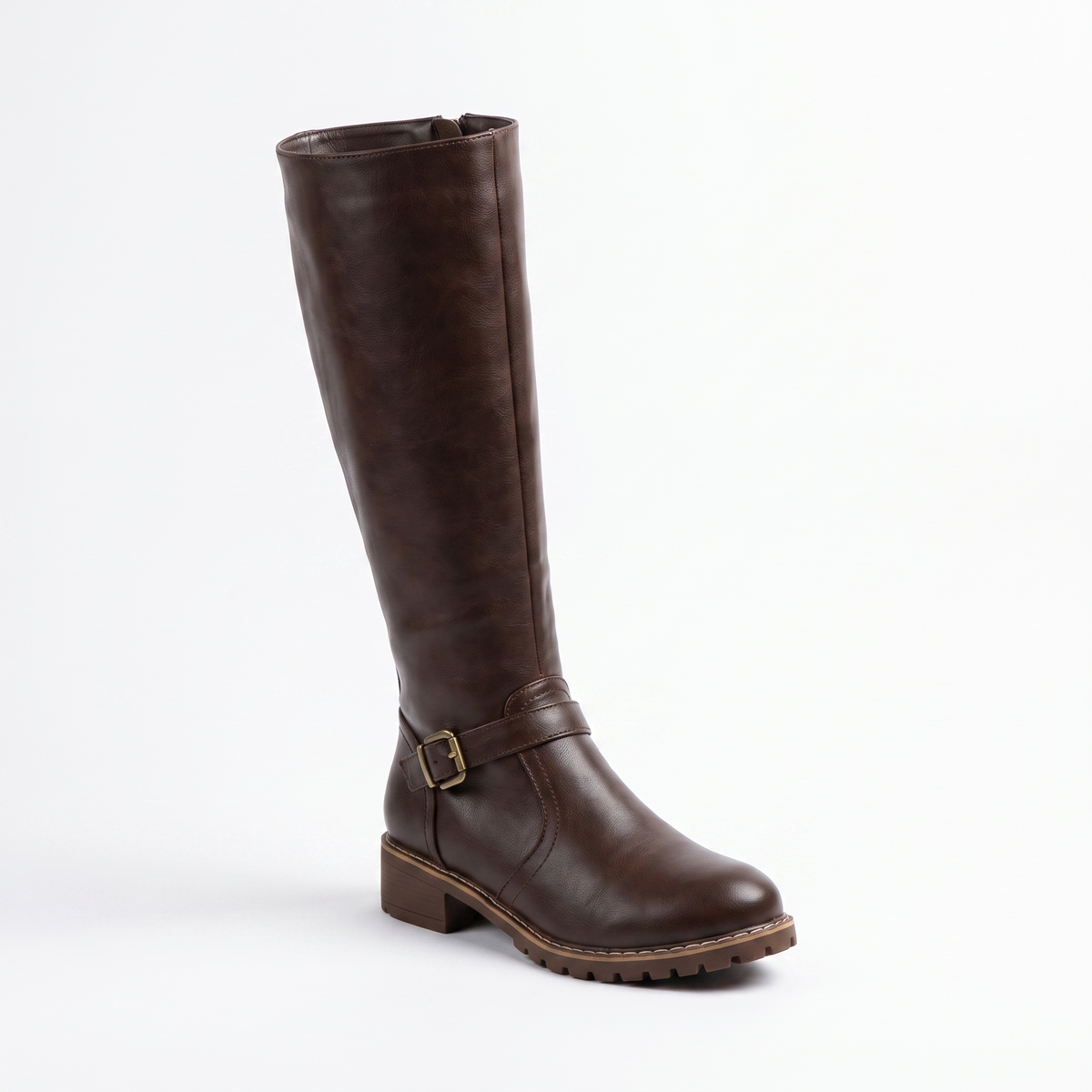 Botas Altas Mujer Hebilla de Piel
