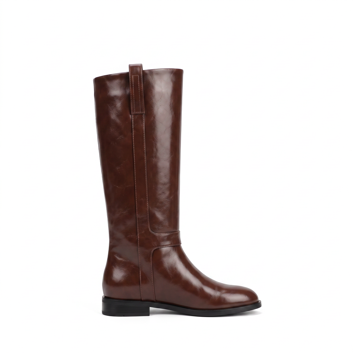 Botas Altas Mujer Tacón Ancho Cómoda