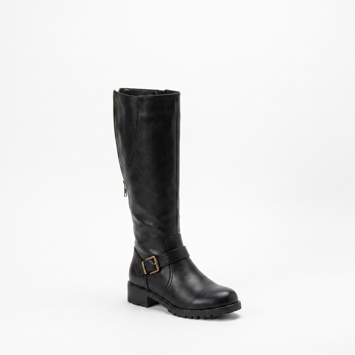 Botas Altas Mujer Hebilla de Piel