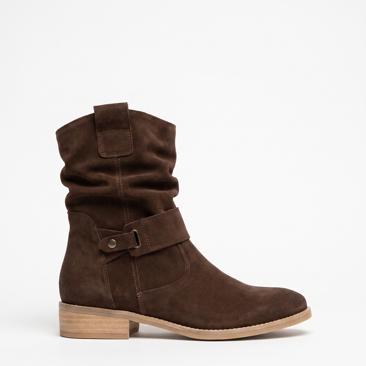 Botines Mujer Ante Boho Suela Cómoda