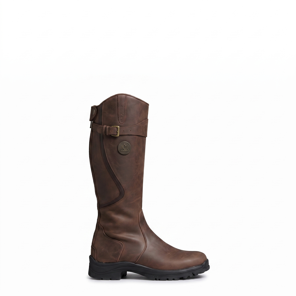 Botines Mujer Hebilla de Piel Cómoda
