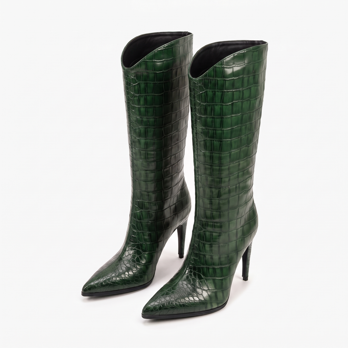 Botas Altas Mujer Tacón Aguja de Piel