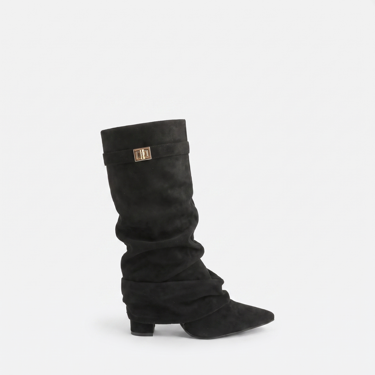 Botas Altas Mujer Punta Fina de Ante