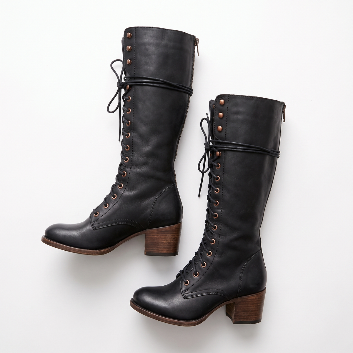 Botas Mujer Cordones Con Lazo Cómodas