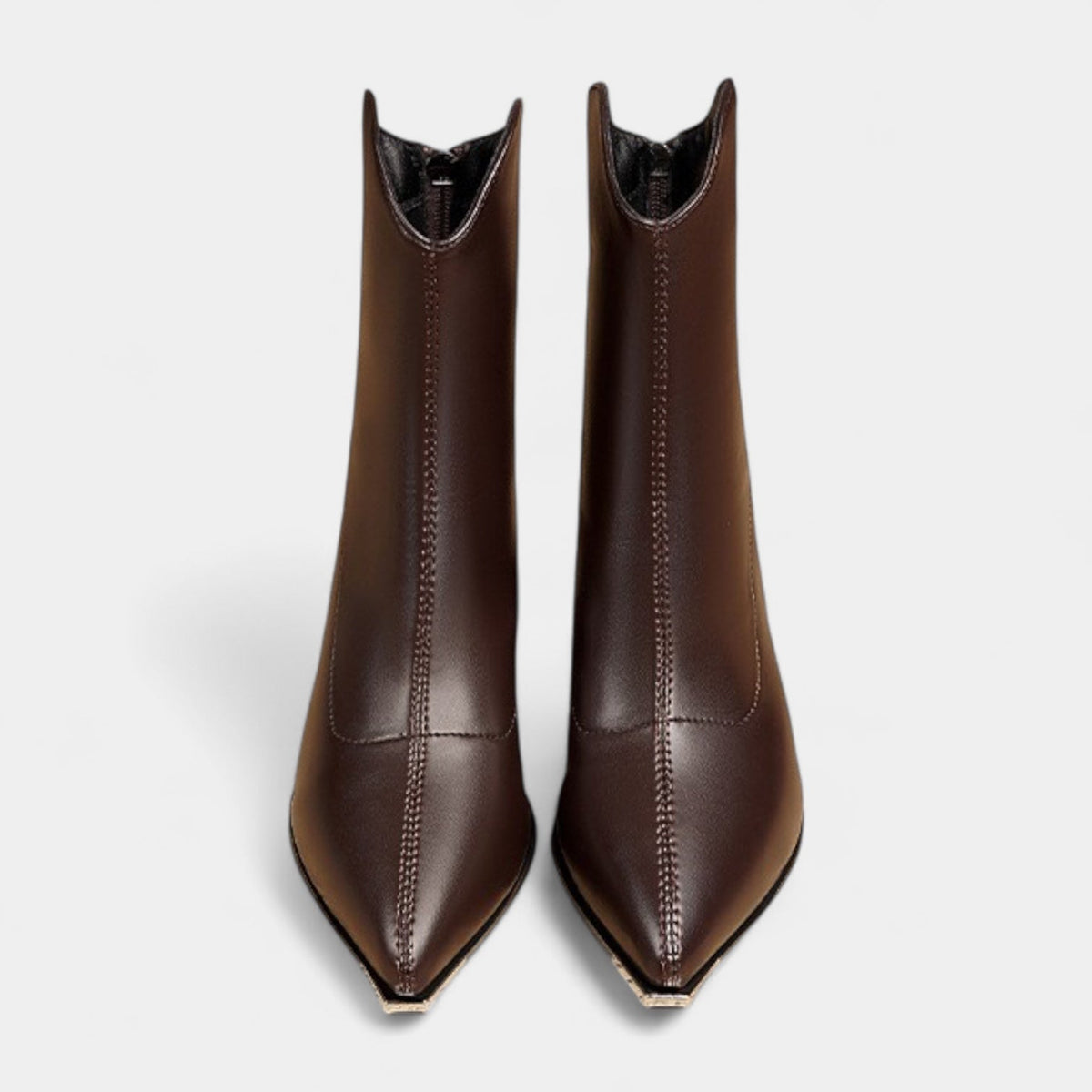 Botas de Tacón Mujer Bloc de Piel