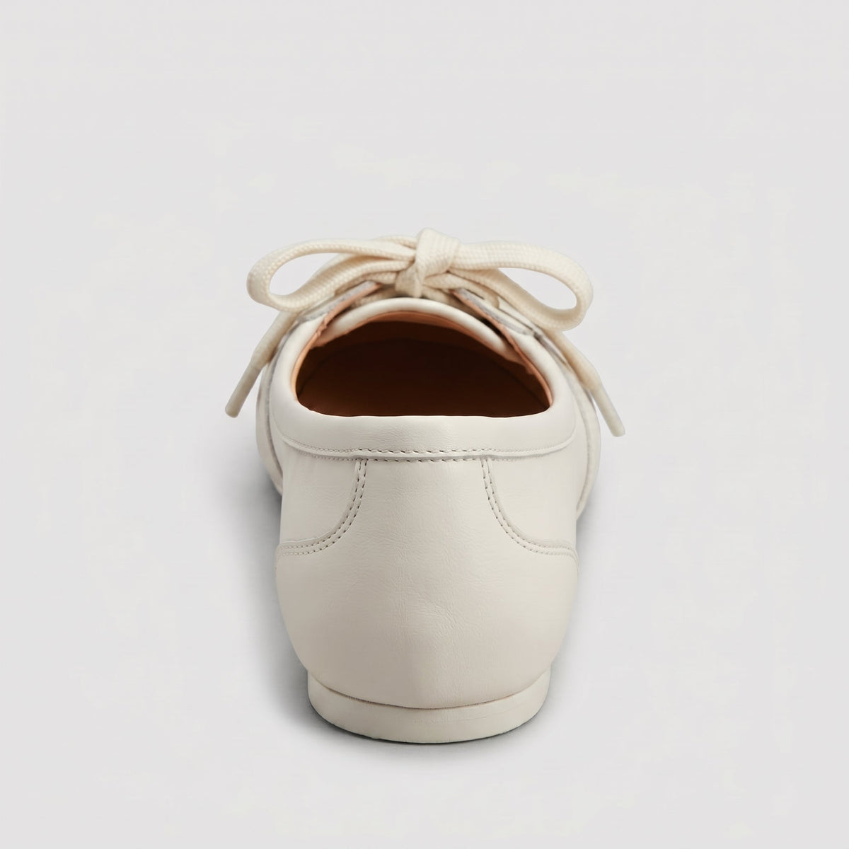 Bailarinas Sneaker Mujer de Piel con Cordones Retro