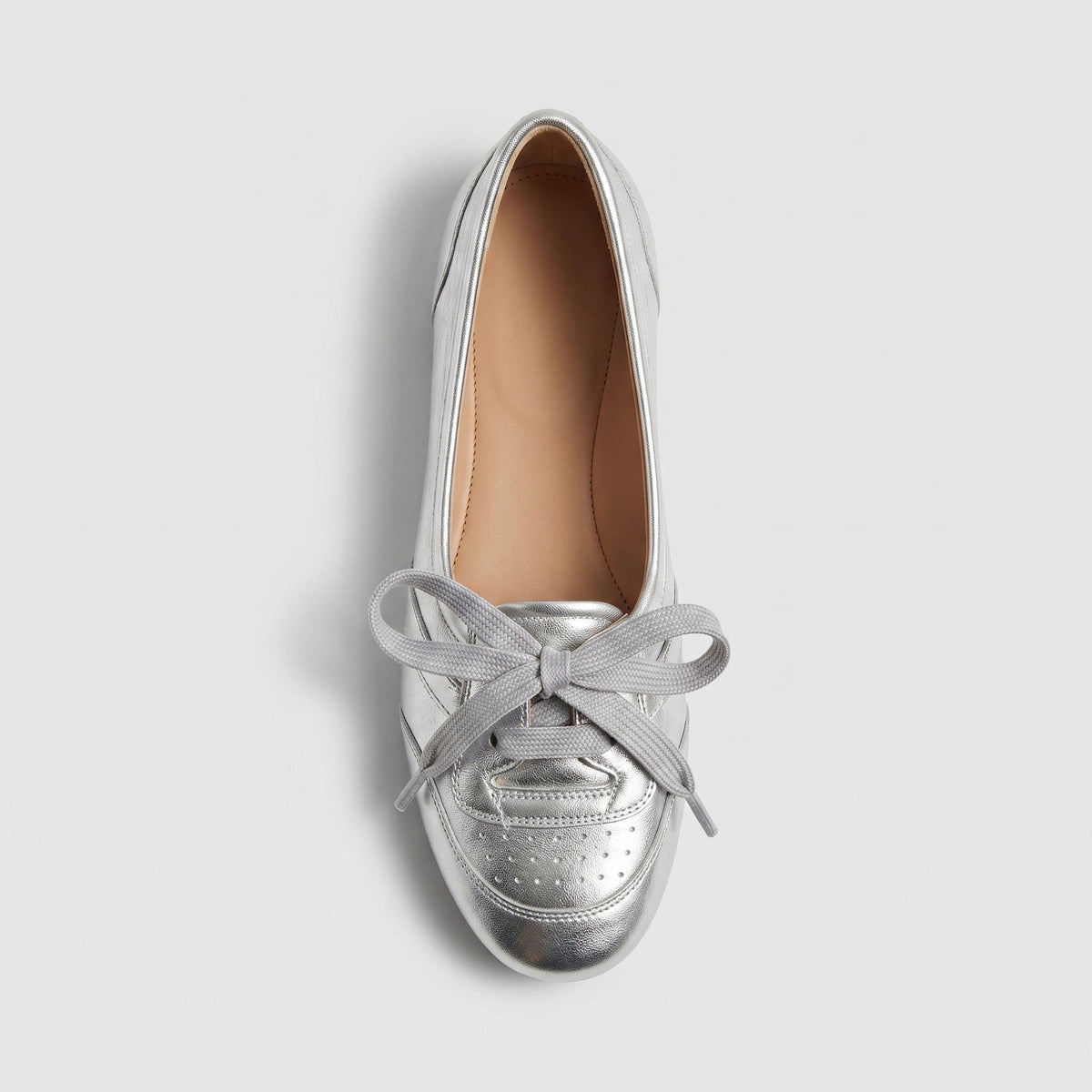 Bailarinas Mujer Sneaker de Piel Retro