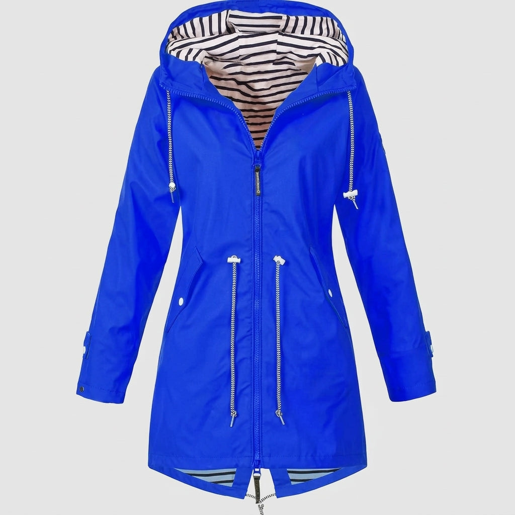 Chaqueta Impermeable Mujer con Capucha Ajustable y Corte Amplio - vista 5