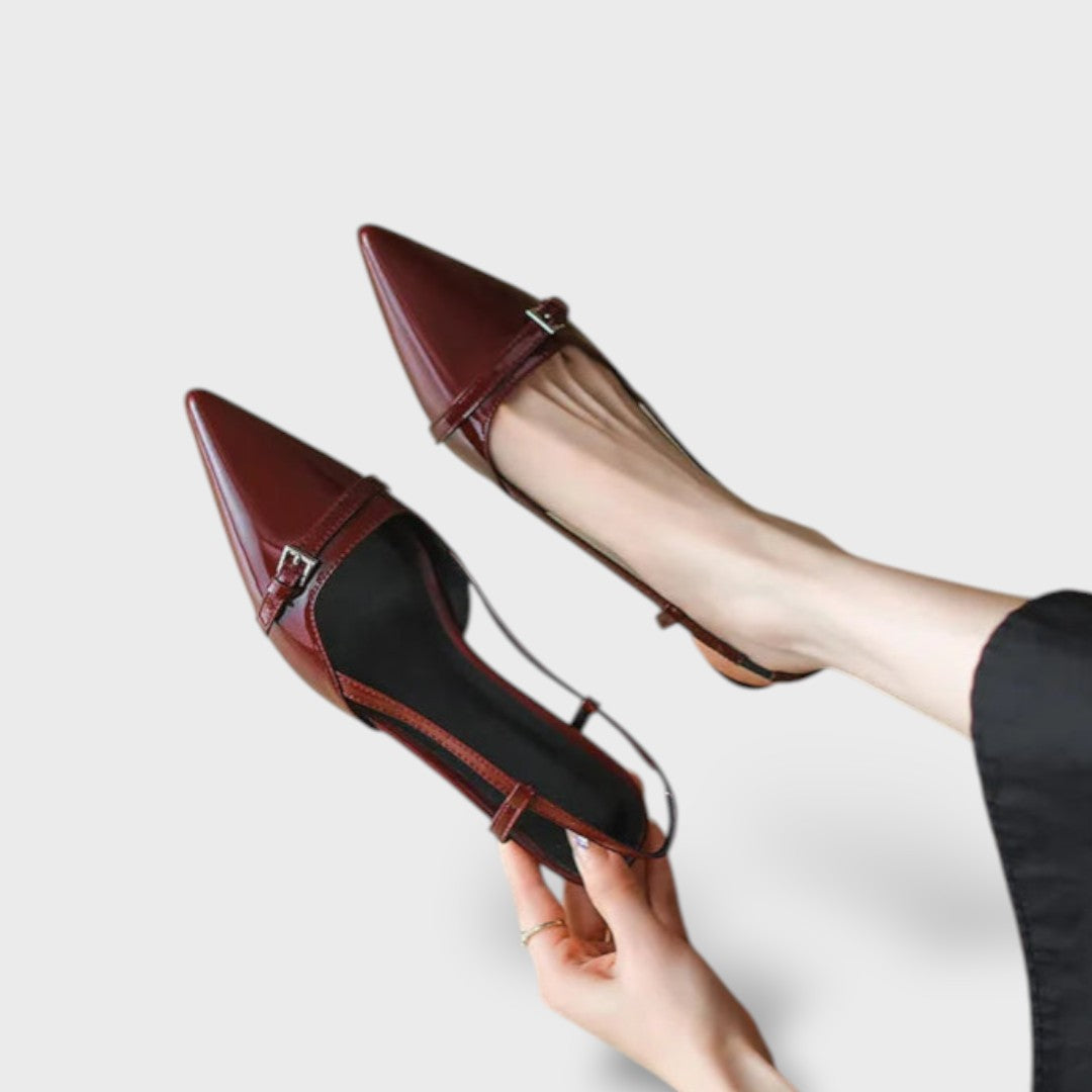Zapatos de Tacón Mujer Slingback Punta Fina