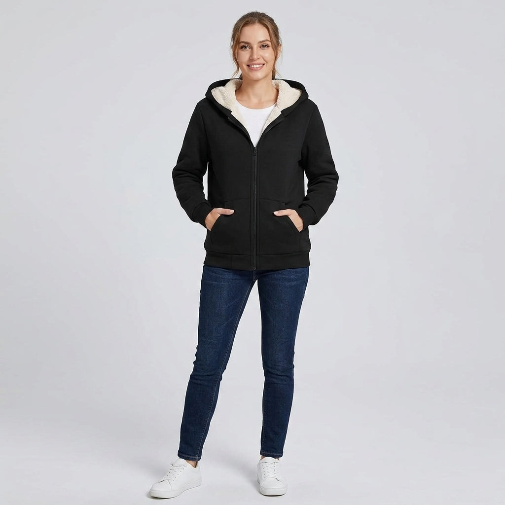 Sudadera con Capucha Mujer Efecto Polar y Corte Cómodo - vista 7