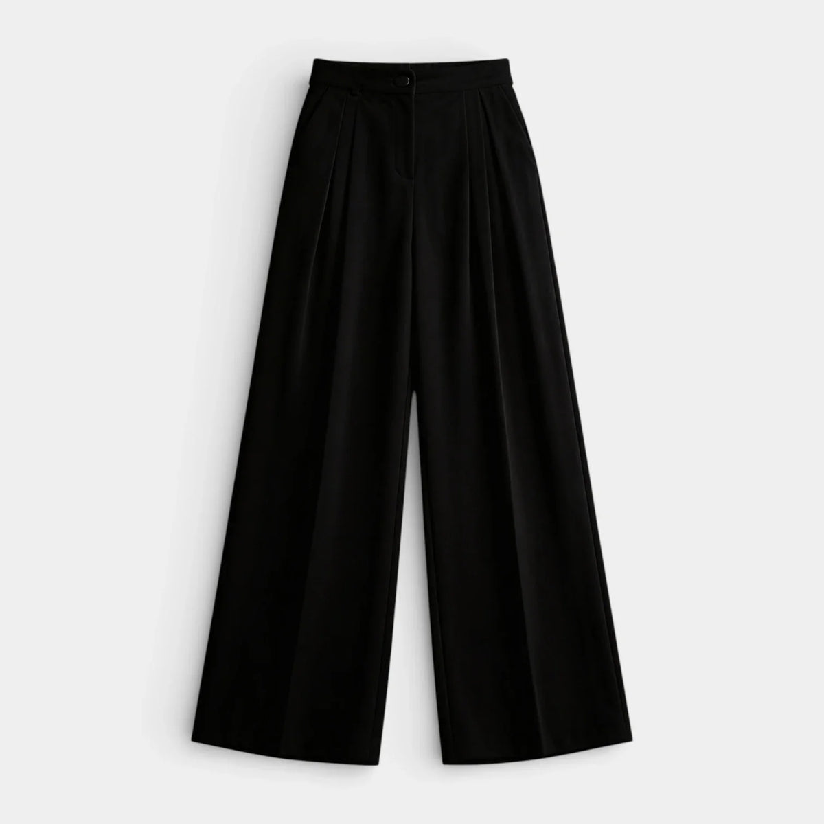 Pantalón Ancho Mujer Tiro Alto Plisado