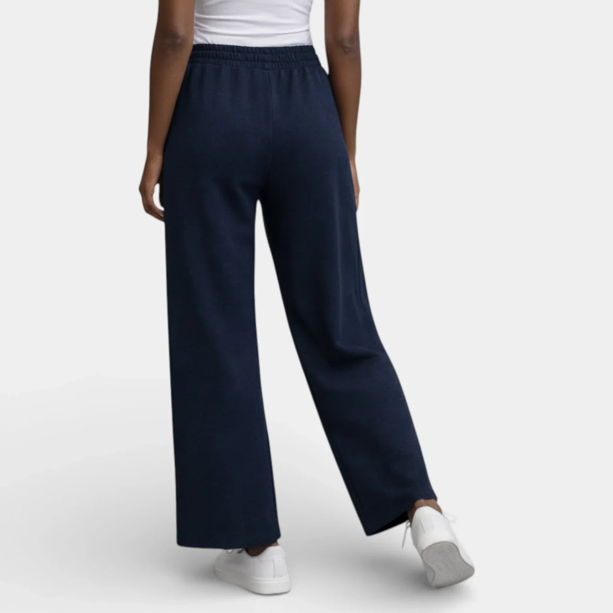 Pantalón Ancho Mujer Lino Cordón