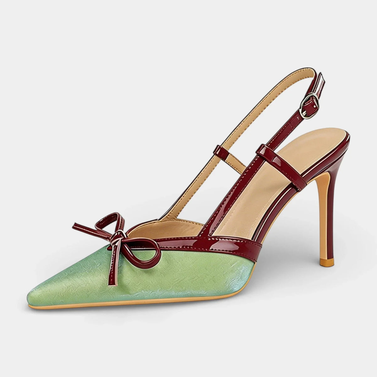 Zapatos de Tacón Mujer Brida en T Lazo