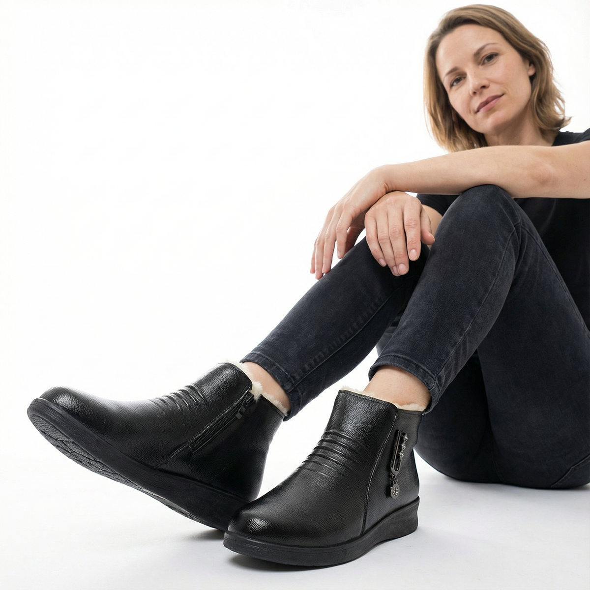 Botas Mujer de Invierno con Forro de Peluche