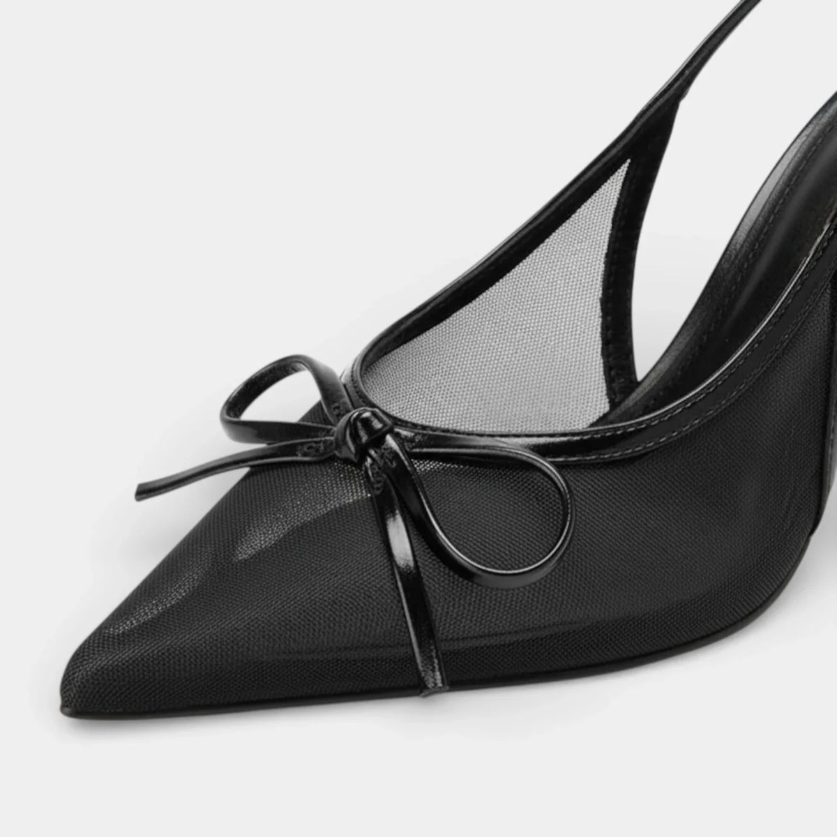 Zapatos de Tacón Mujer Malla Lazo
