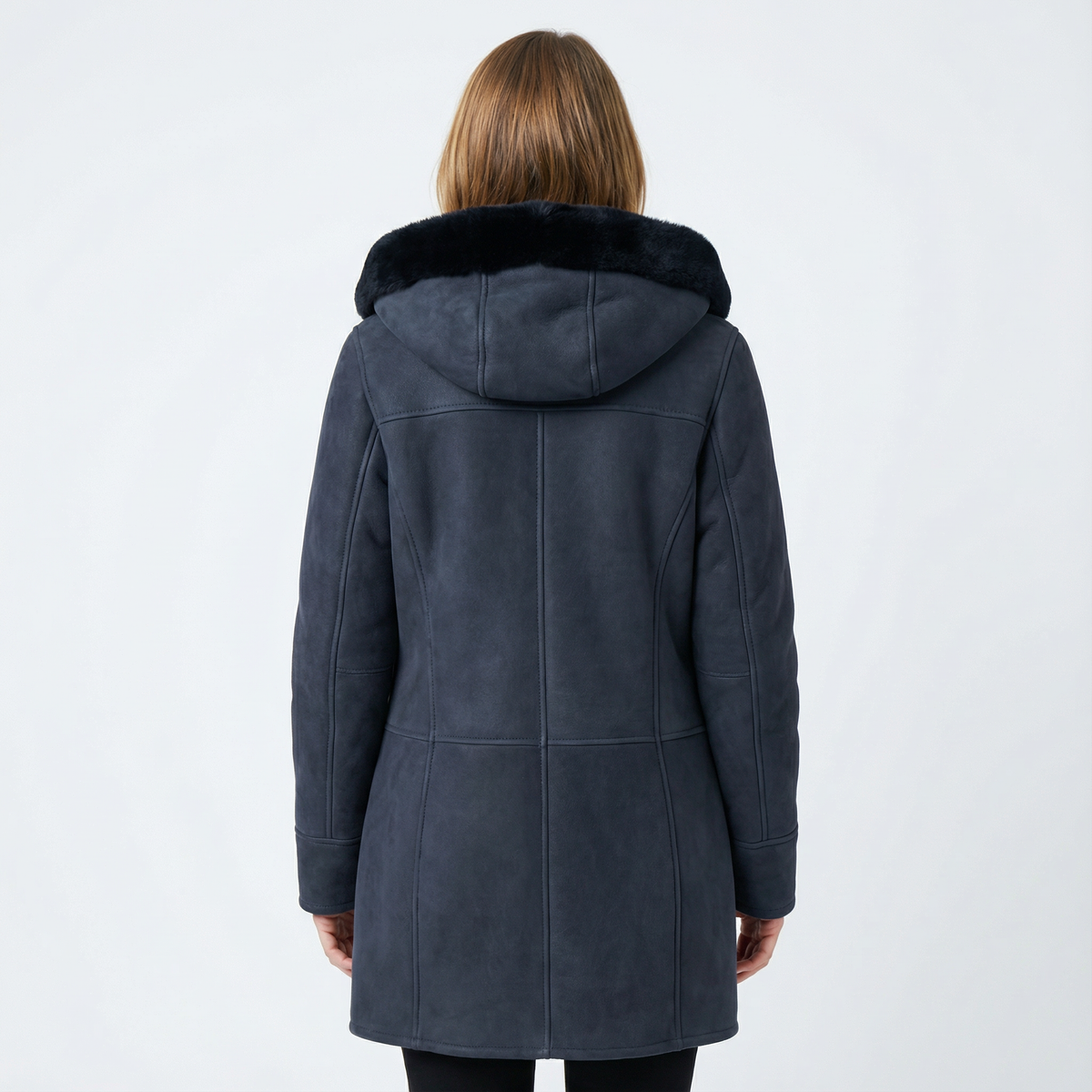 Abrigo Tipo Duffle de Fleece con Capucha