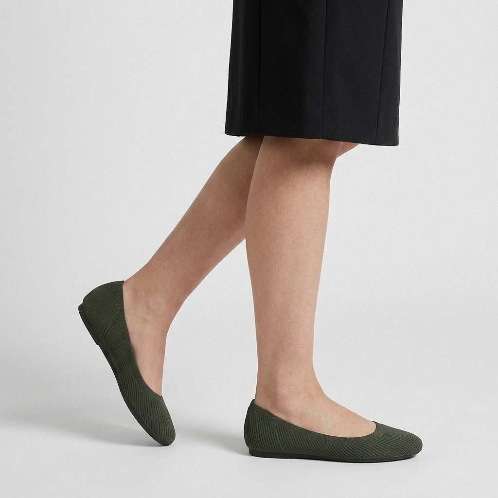 Bailarinas Mujer Punto Elástico Slip-On