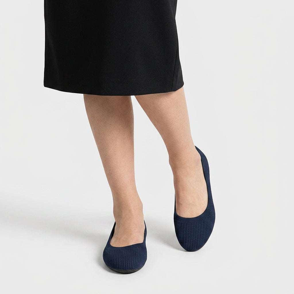Bailarinas Mujer Punto Elástico Slip-On
