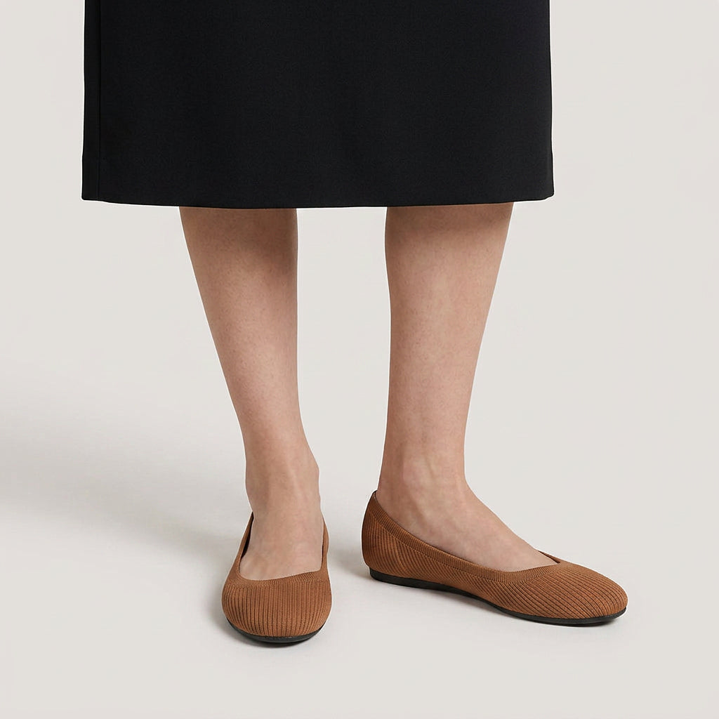 Bailarinas Mujer Punto Elástico Slip-On