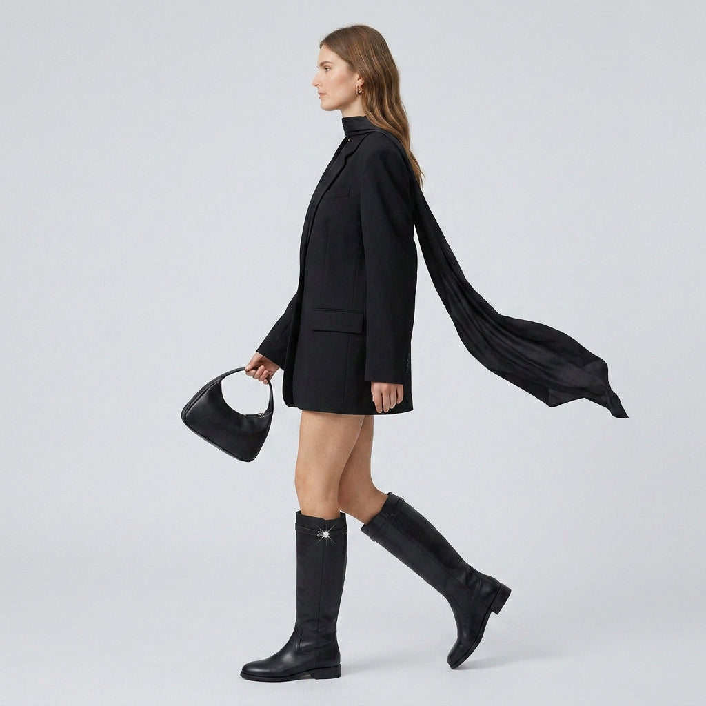 Botas Altas Mujer Ecuestre Metal