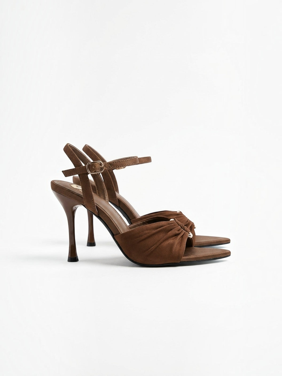Sandalias de tacón Sybilla con drapeado