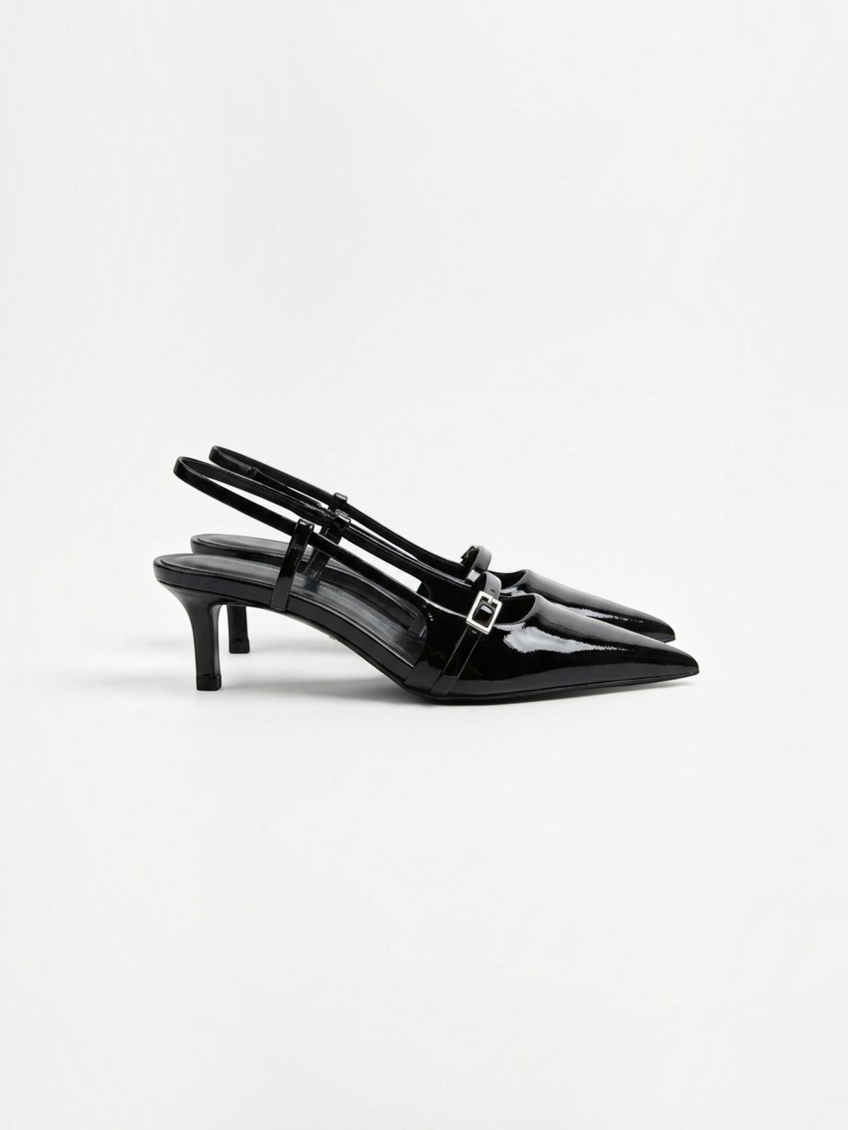 Zapatos destalonados Tahlia de charol con punta fina
