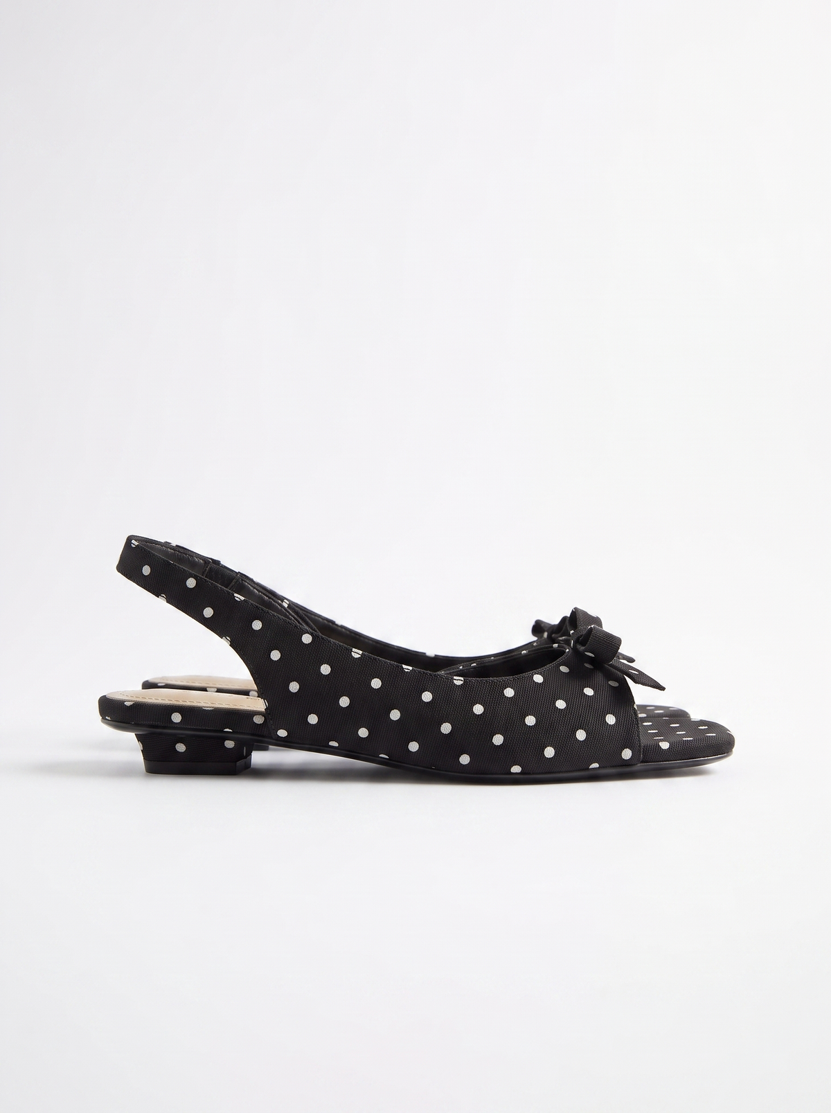 Zapatos Jenelle Slingback de Lunares con Tacón Kitten