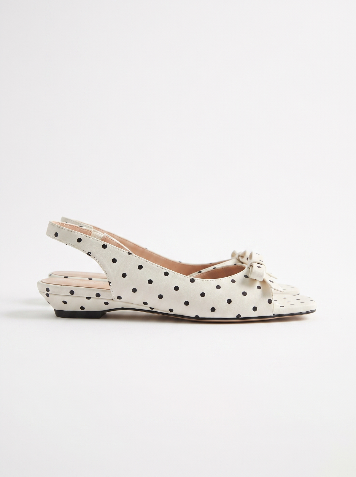 Zapatos Jenelle Slingback de Lunares con Tacón Kitten
