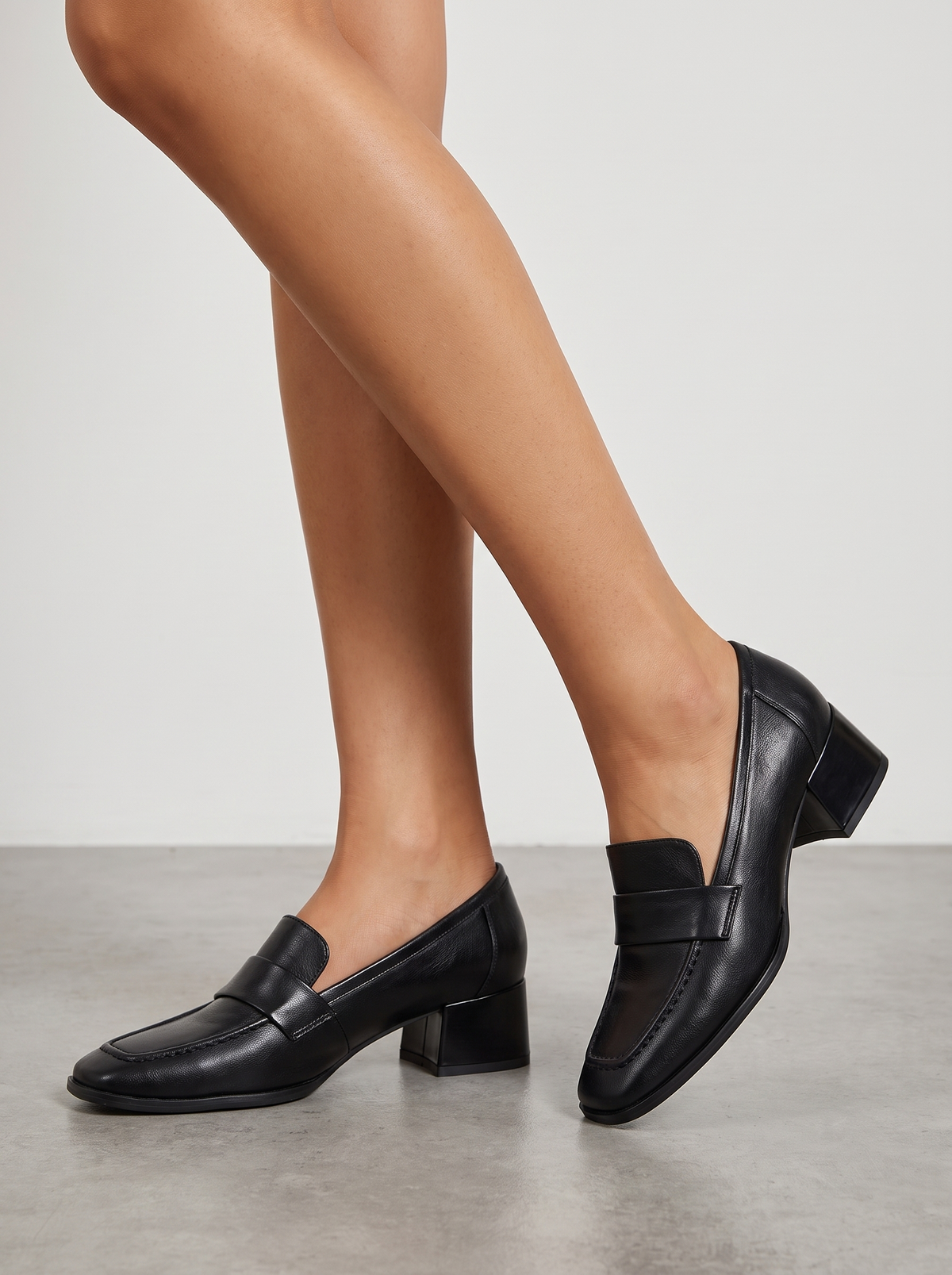 Mocasines Lissa de Tacón Cuadrado