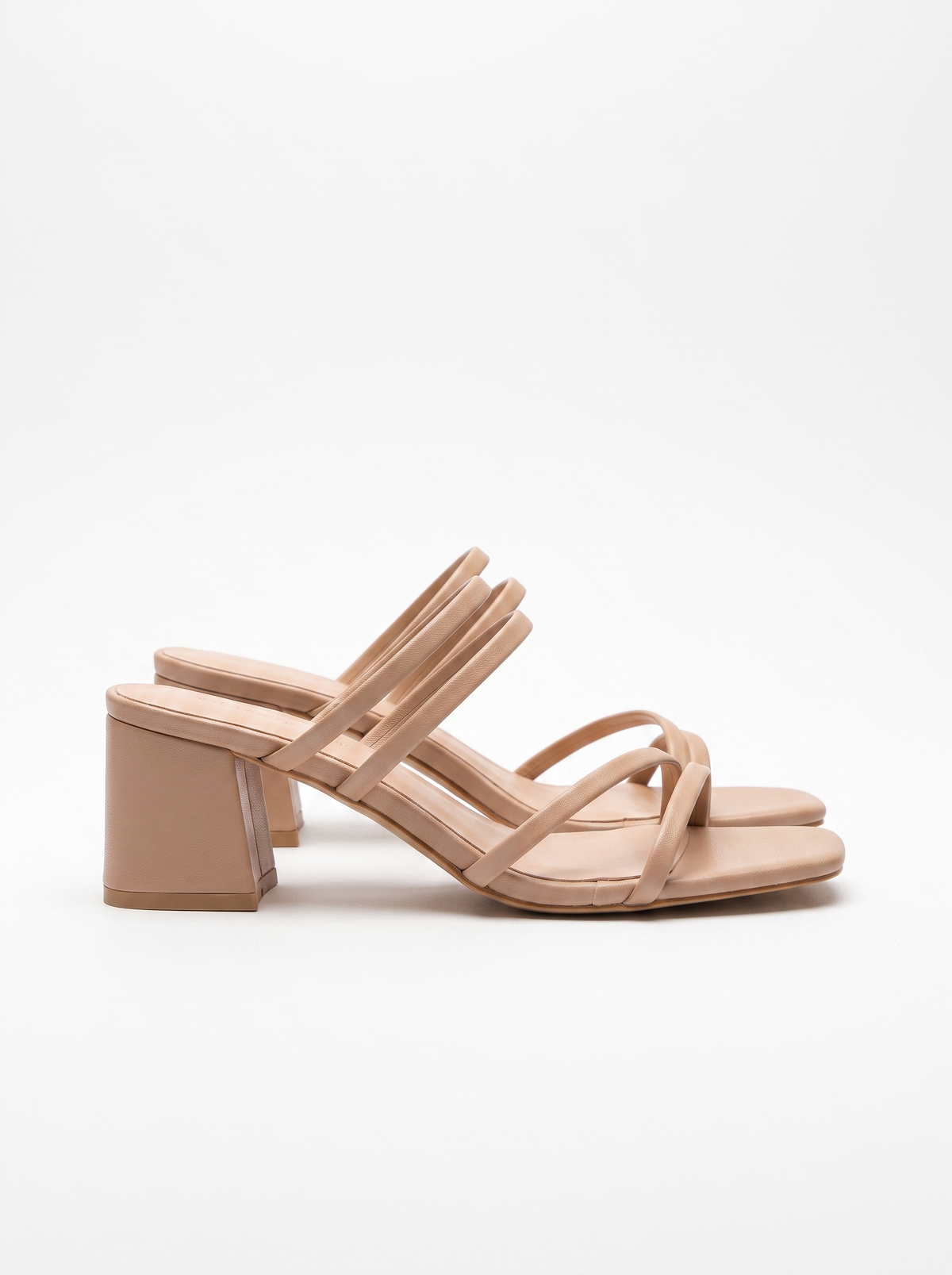 Sandalias Vinette de Tacón Ancho con Tiras Cruzadas