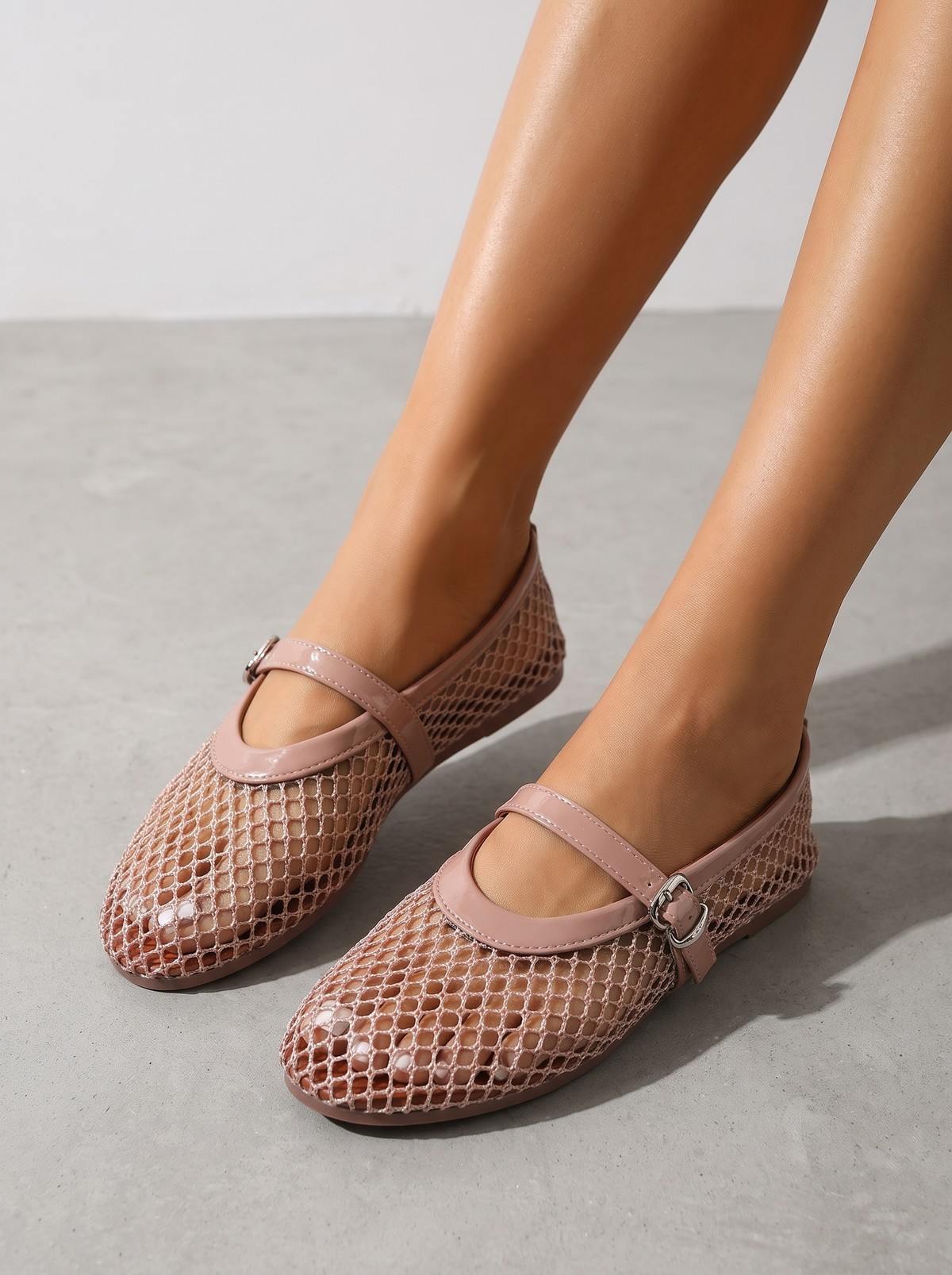 Bailarinas Ginger de Malla con Tira