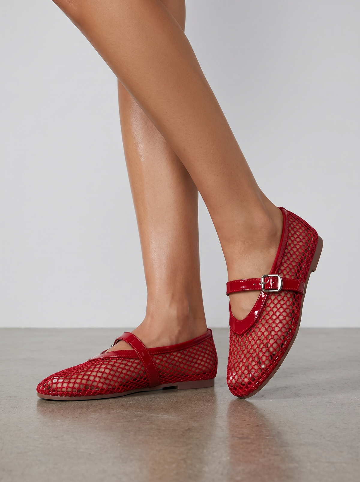 Bailarinas Ginger de Malla con Tira