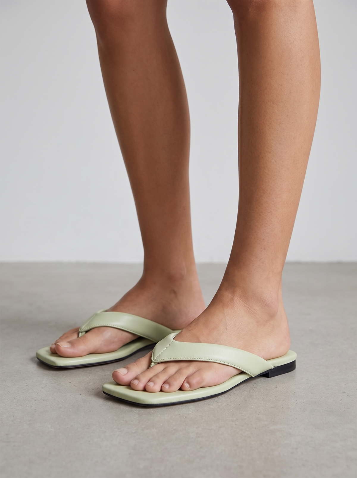 Chanclas Trisha de Punta Cuadrada