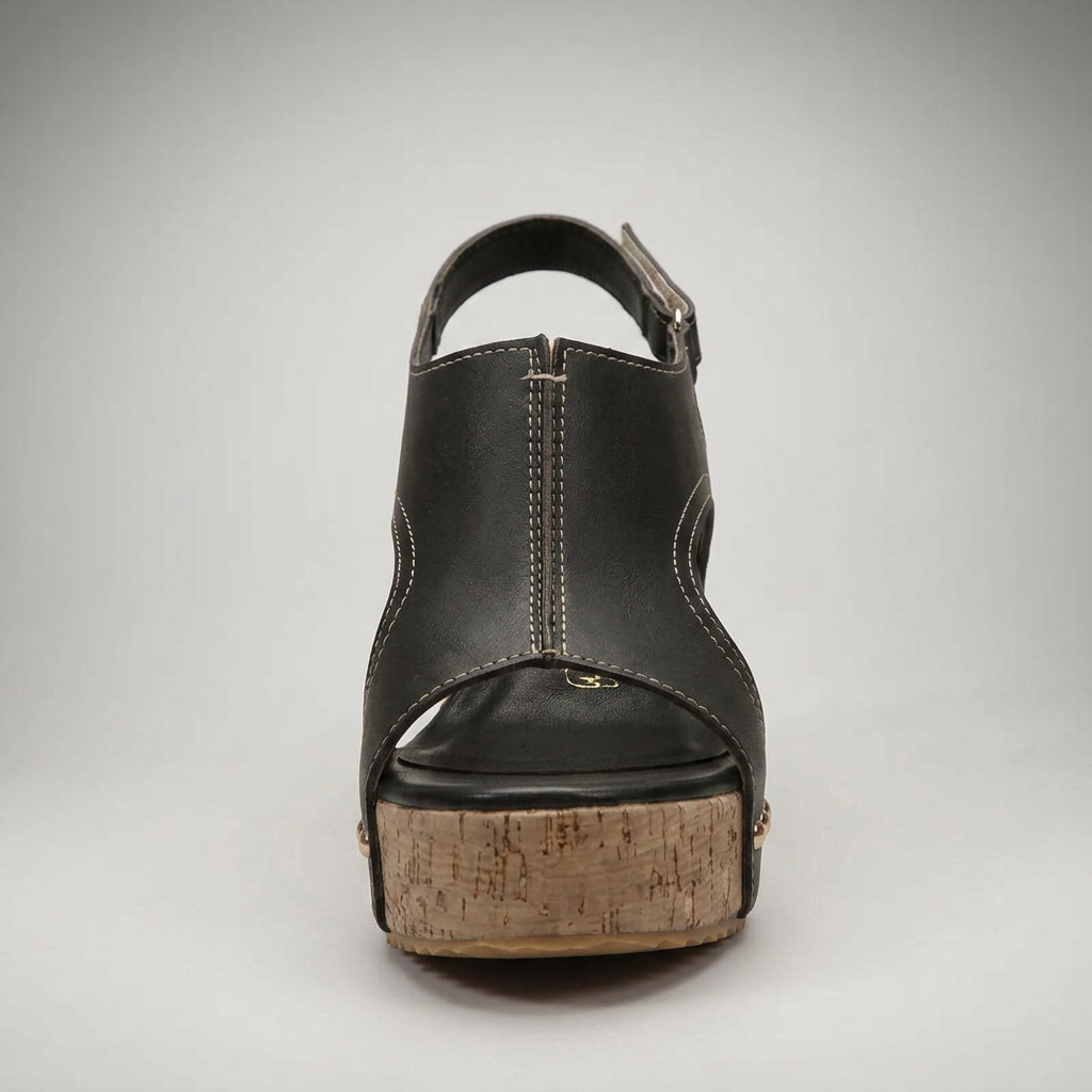 Sandalias Mujer Cuña Plataforma Corcho