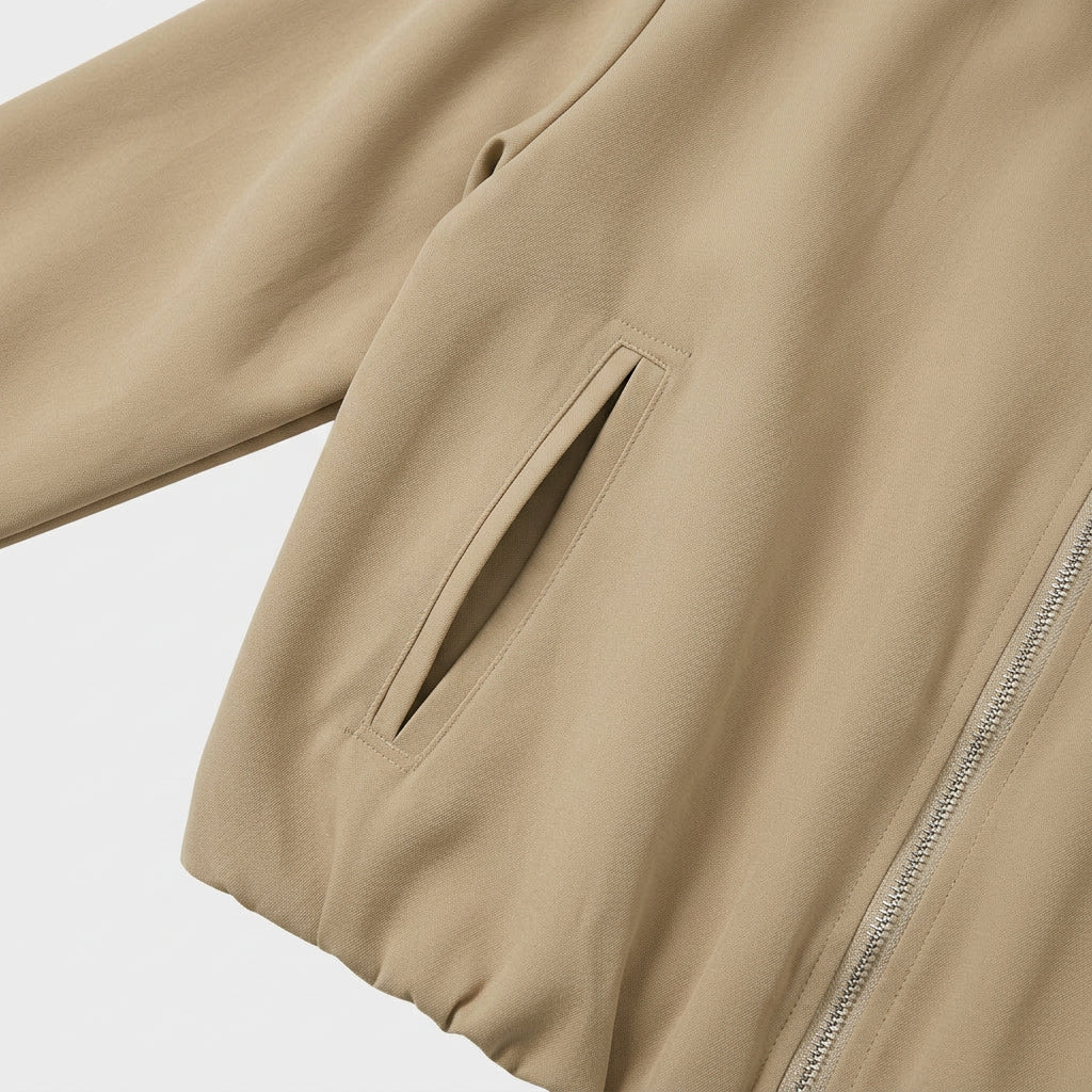 Cazadora Corta Mujer Cremallera Cuello Camisero