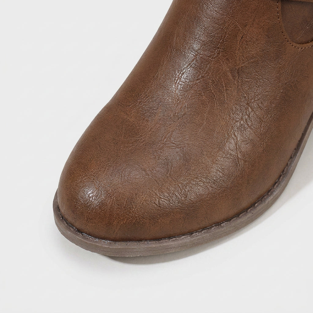 Botas Altas Mujer Motera Tachuelas