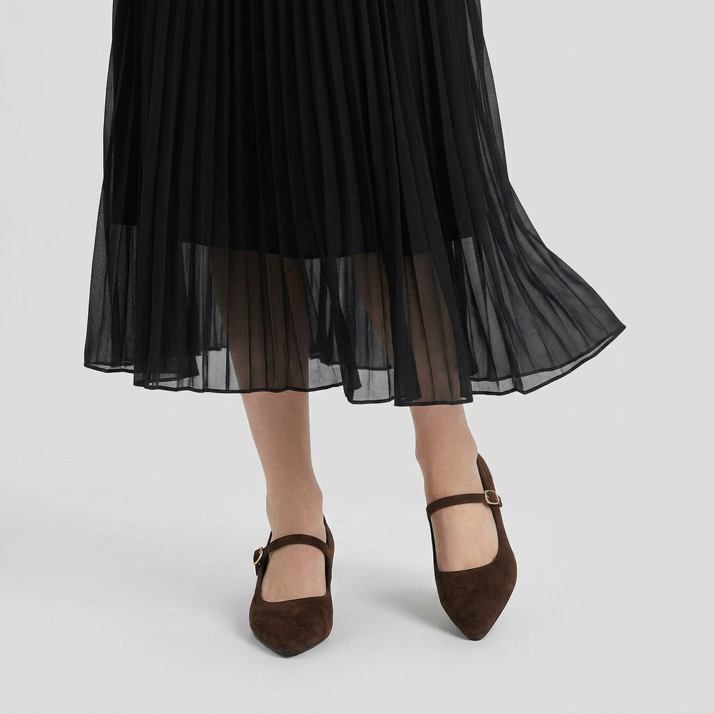 Zapatos Mary Jane Mujer Punta Fina