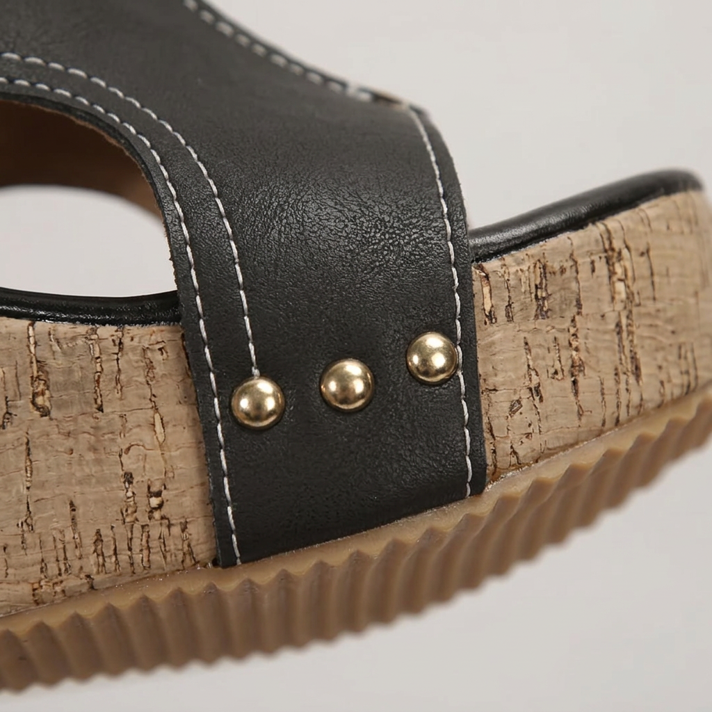 Sandalias Mujer Cuña Plataforma Corcho