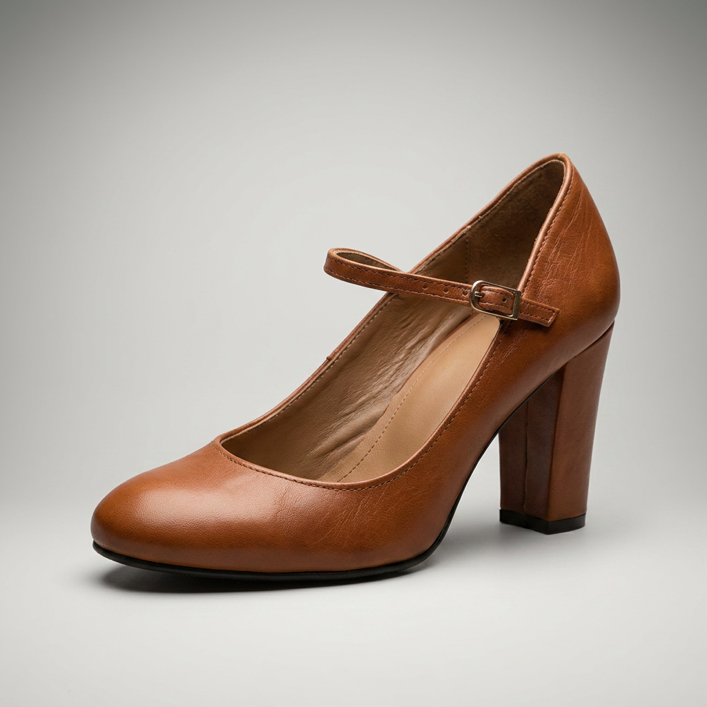 Zapatos de Tacón Mujer Mary Jane Vintage