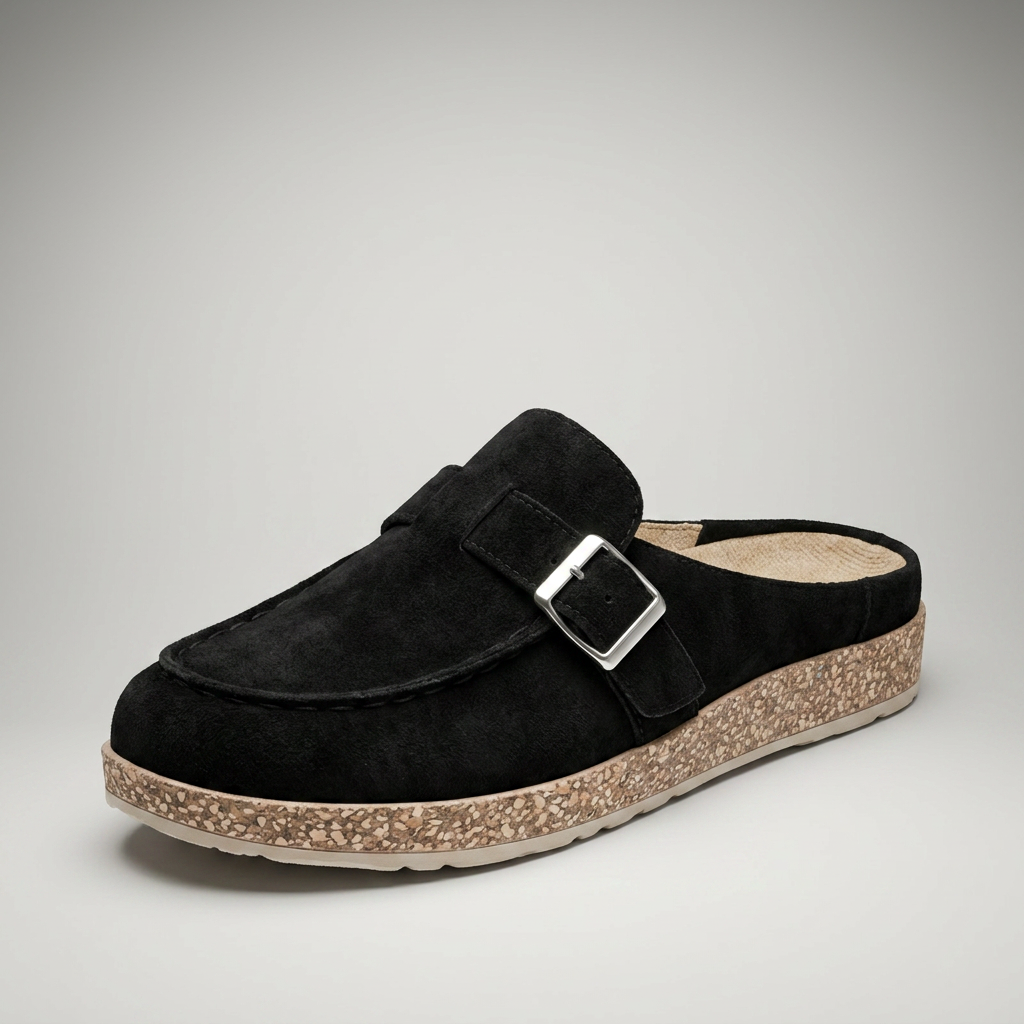 Sandalias Confort Mujer con Plantilla Acolchada y Hebilla