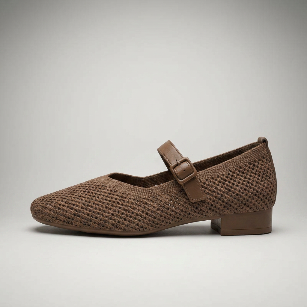 Zapatillas Mujer Transpirables Puntera Cuadrada Cómodas