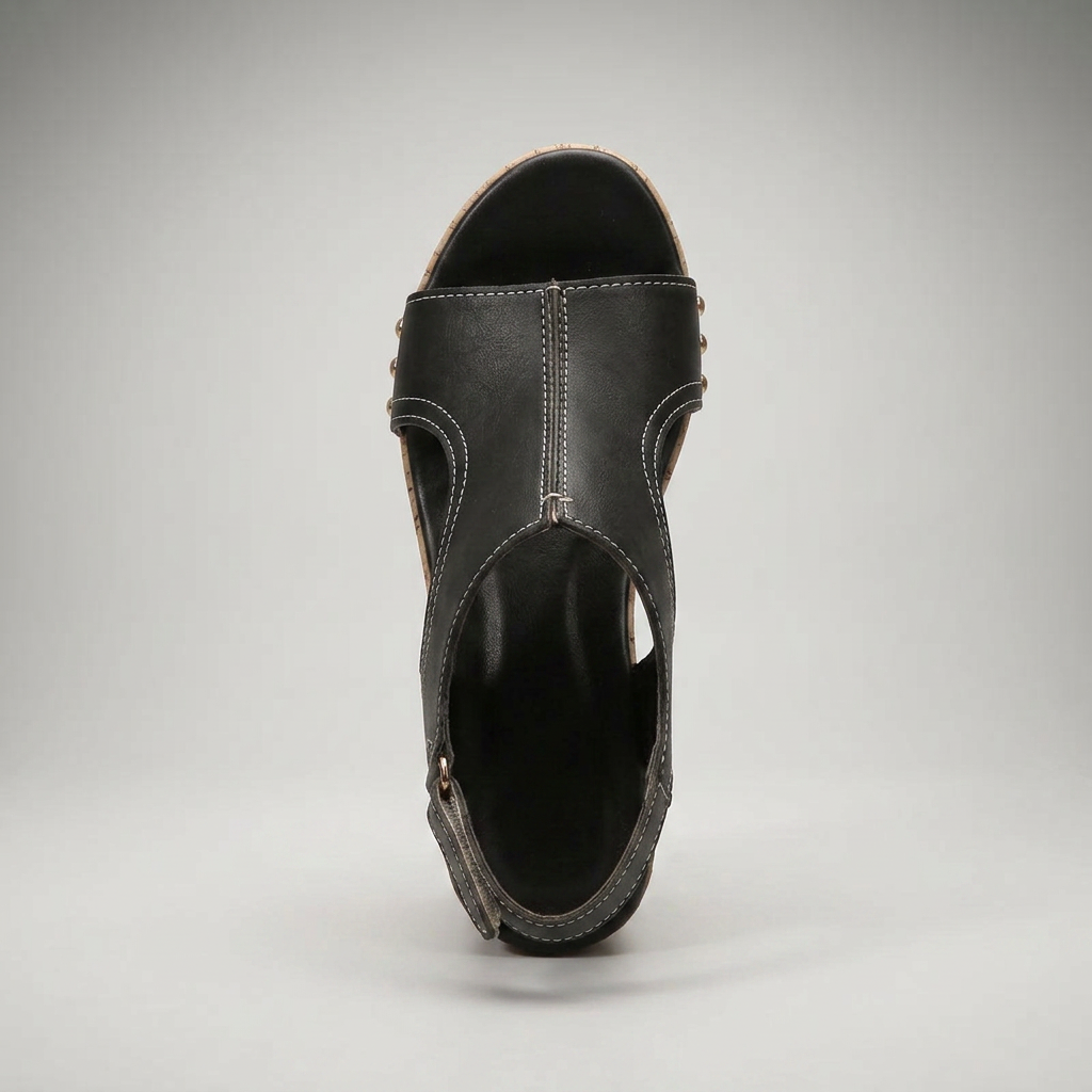 Sandalias Mujer Cuña Plataforma Corcho