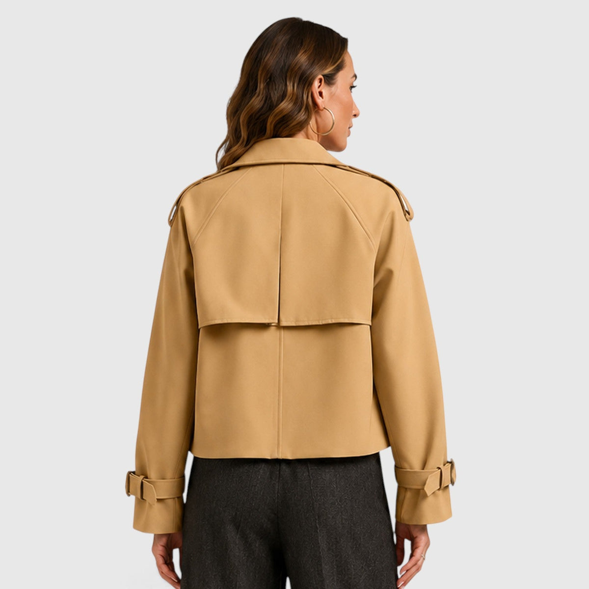 Gabardina Mujer Doble Botonadura Ligera para Looks Smart Casual - Vista 5